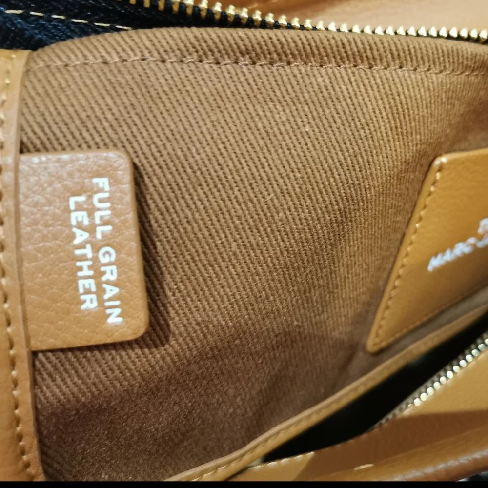 Marc Jacobs the Leather Mini Tote Bag Argan Oil - Picture 15 of 16